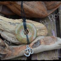 Pendentif donut unakite