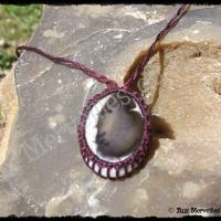 Pendentif simple agate dendrite 1